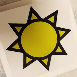 Tesseris jeu de cartes soleil jaune création de jeu de société